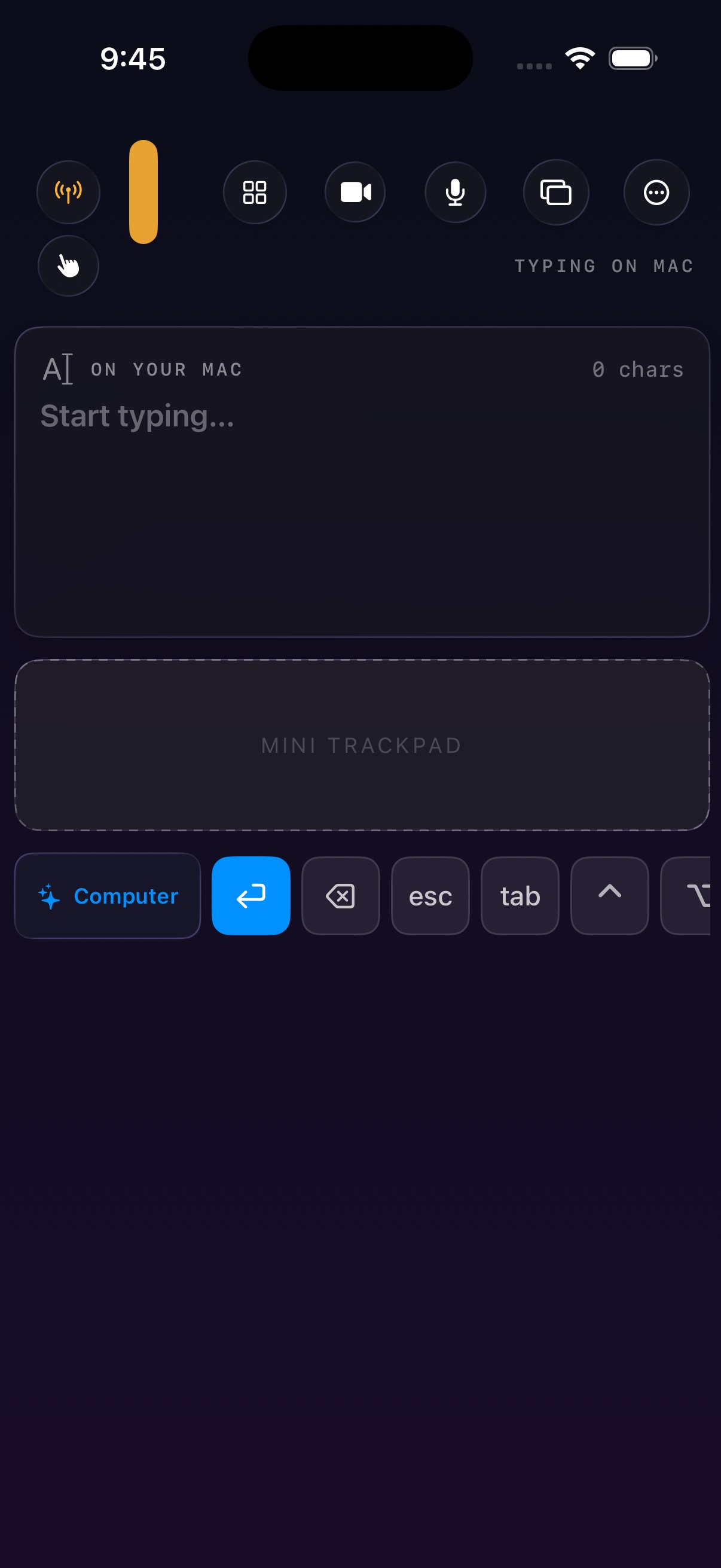 Turn your phone into a full keyboard